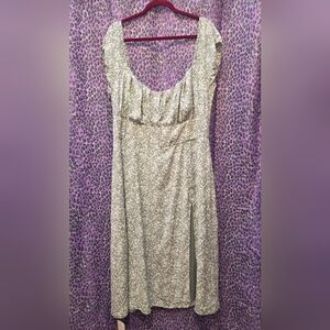 Floral Green Midi Dress By Abercrombie Sz XL New With Tags